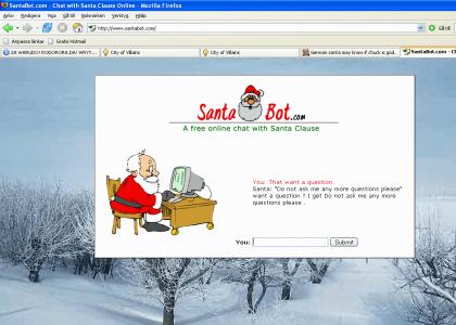 I may have screwed up santa bot.
