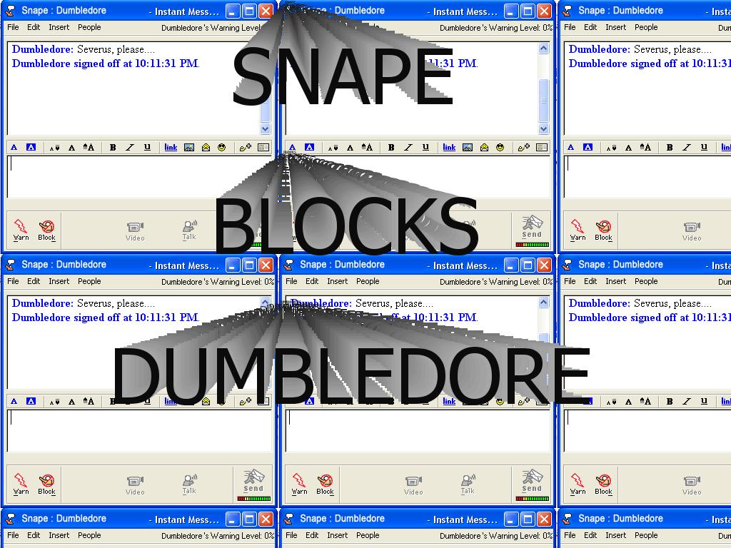 Snapeblocksdumbledore