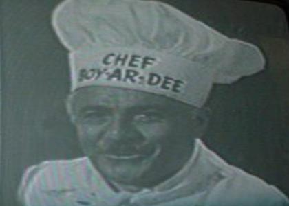 Cheff boyardee stares into your soul