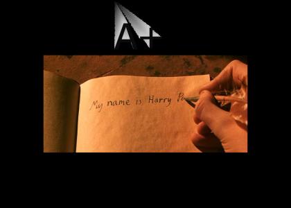 Harry Potter Learns to Write