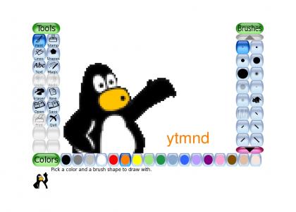 You're the man now Tux Paint !