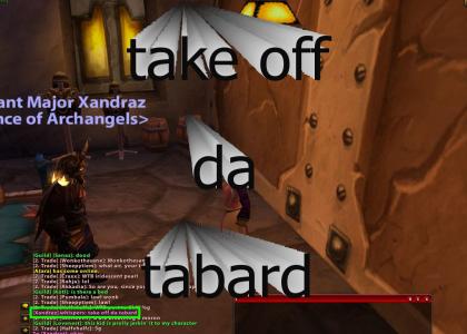 take off da tabard