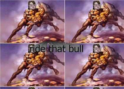 Brian Peppers Takes the bull by the horns