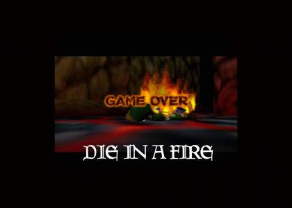 Link dies in a fire