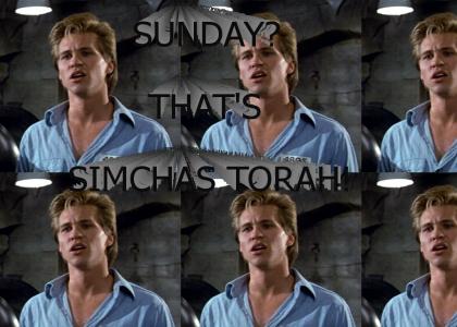 Sunday?  That's Simchas Torah!