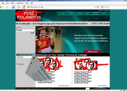 College Site Hacked By Poland, VOTE 5