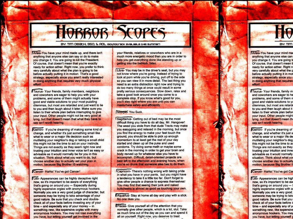 horrorscopes