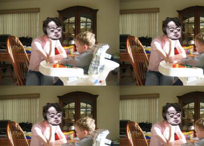 Brian Peppers babysits...