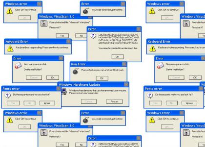 Windows Errors Goin' Crazy