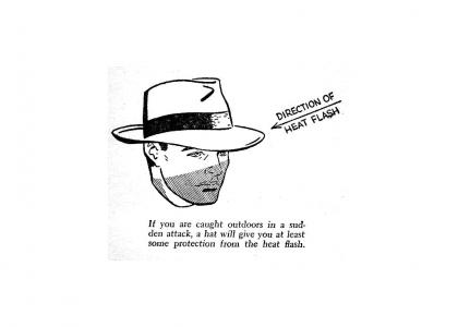 Atomic Bomb Protection Hat Atomic Bomb Protection Hat
