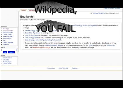 Wikipedia doesn't know what an egg beater is!