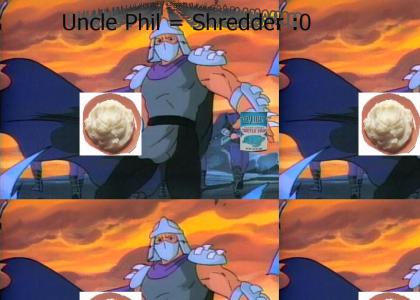 Shredder shares dinner with Uncle Phil