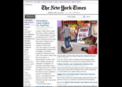 NY Times SegWay Homicide