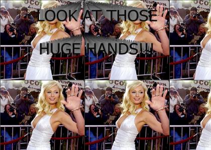 Paris Hilton Has Manly Hands