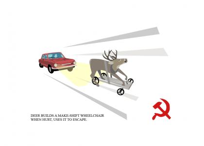 Deer hunt in former USSR