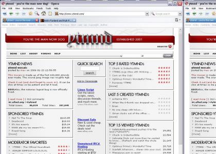 Opera, the talking Web Browser, reads YTMND