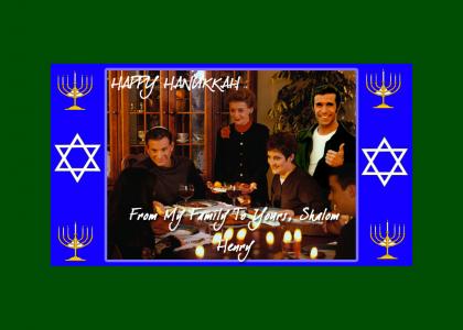 Happy Hanukkah from The Fonz