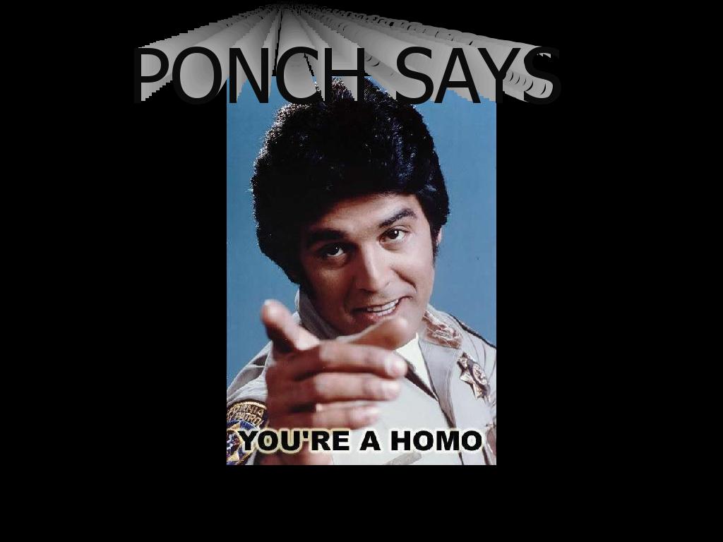 ponchsaysyoureahomo