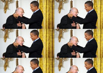 Barack Obama Performs A Hanging