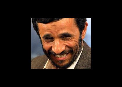 President Ahmadinejad Stares Into Your Soul (and likes what he sees)