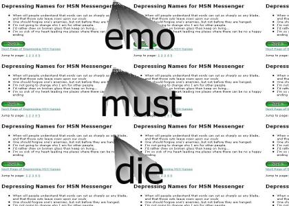 OMG I FOUND ALL THE EMO SENTENCES