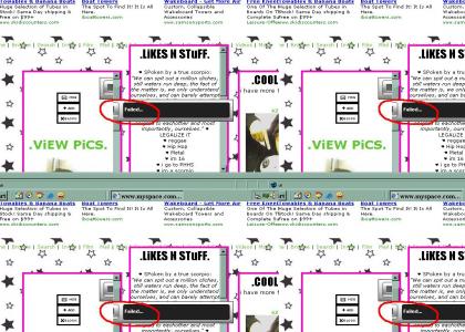 Myspace Music Player Fails