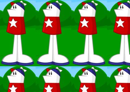 Homestar's got no arms!