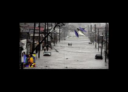 Star Fox rescues Katrina victims.