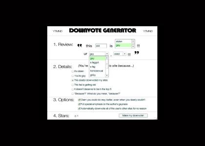 The Downvote Generator V 1.0!
