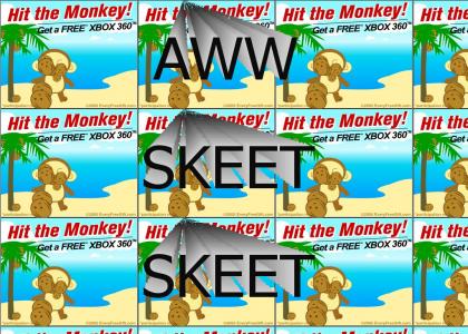 Skeet Skeet on the monkey