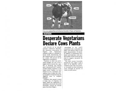 Cows = Plants