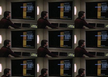 (refresh) Riker watches a burning cat