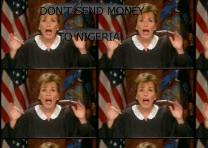 DON'T SEND MONEY TO NIGERIA!