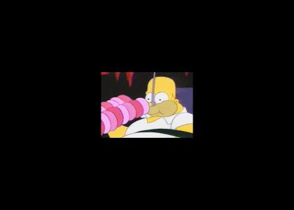 Homer Cant Stop Eating Donuts