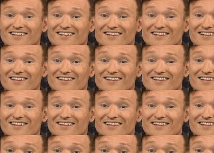 Conan O'Brien always changes facial expressions.