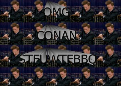 Oh hey it's conan and he's OH NO!!!