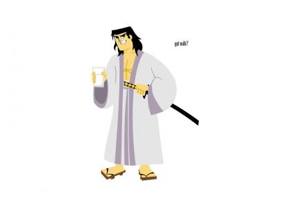 Samurai Jack's got milk