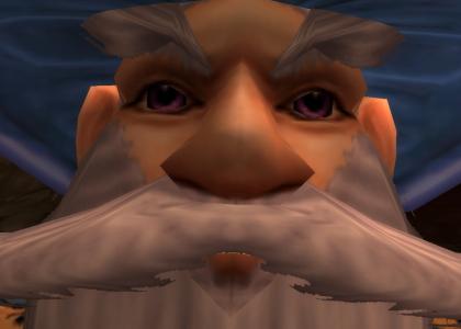 Gnome stares into your soul.