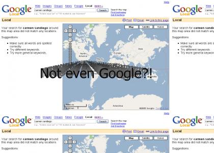 Not even Google knows where Carmen Sandiego is!