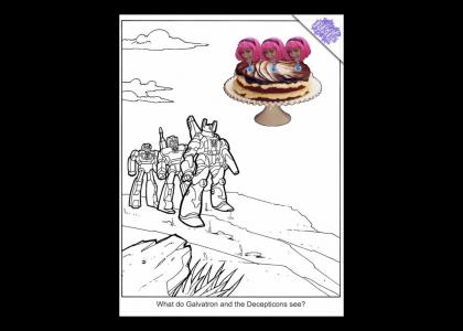 Galvatron and the Decepticons See... CAKE!