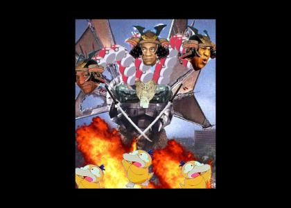 Cosby Samurai Ogre With Three Heads