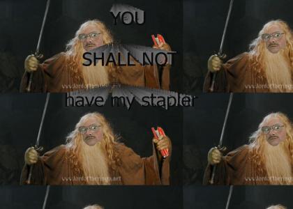 YOU SHALL NOT HAVE MY STAPLER