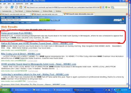 MSN Hates EDDIE GUERERRO ! WTF!?!? ( WWE )