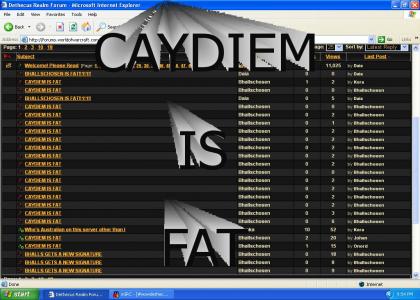 CAYDIEM IS FAT