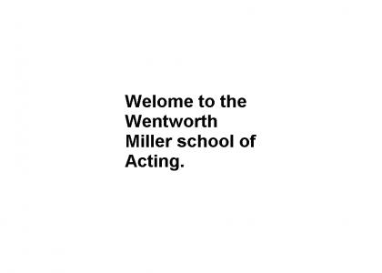 The Wentworth Miller School Of Acting
