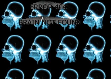 ERROR 404: BRAIN NOT FOUND