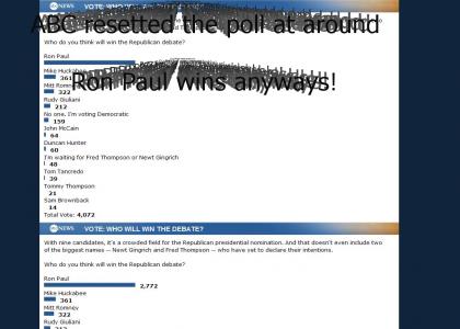 ABC censors Ron Paul's win!