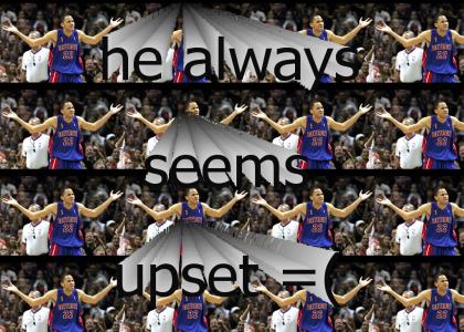 Tayshaun Prince = Sad Boy