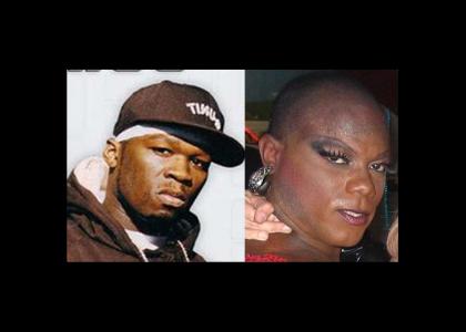 50 Cent is actually a very ugly woman