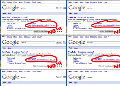 Rick Astley has infiltrated google